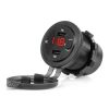 Cargador de teléfono resistente al agua con interruptor Indicador LED ROJO Voltímetro digital 2xUSB C 12/24V AMIO-04226 11 Cargador de teléfono resistente al agua con interruptor Indicador LED ROJO Voltímetro digital 2xUSB C 12/24V AMIO-04226