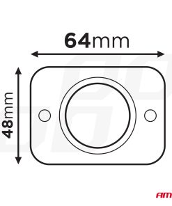 Cargador de teléfono impermeable de forma cuadrada con retroiluminación LED ROJA 2xUSB 12/24V AMIO-04230 8 Cargador de teléfono impermeable de forma cuadrada con retroiluminación LED ROJA 2xUSB 12/24V AMIO-04230