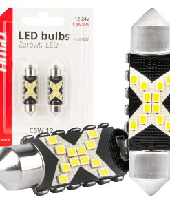 Bombillas LED CANBUS 12SMD Festoon C5W 2016 39mm White 12/24V AMIO-04237