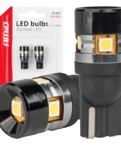 Bombillas LED CANBUS T10 W5W 5SMD 3030 Blanco 12V 24V AMIO-04239