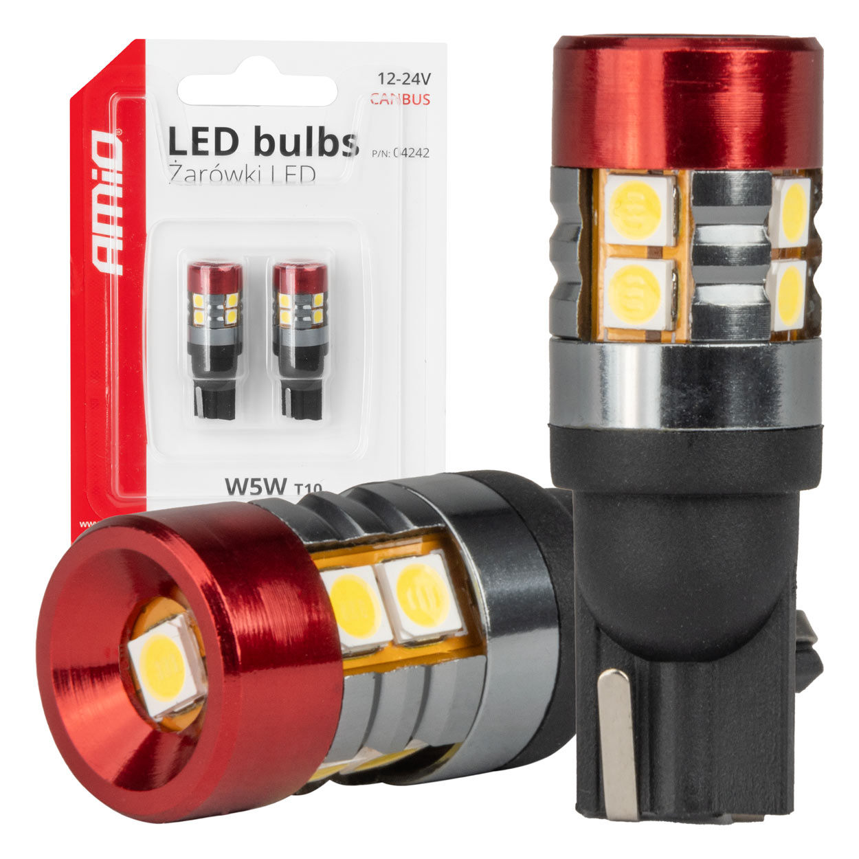 Bombillas LED CANBUS T10 W5W 9 SMD 3030 Blanca 12V 24V AMIO-04242 1 Bombillas LED CANBUS T10 W5W 9 SMD 3030 Blanca 12V 24V AMIO-04242