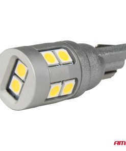 Bombillas LED CANBUS T10 W5W 12 SMD 3030 Blanco 12V 24V AMIO-04243