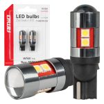 Bombillas LED CANBUS T10 W5W 9 SMD 3030 Blanco 12V 24V 36V 48V AMIO-04244