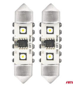 Bombillas LED CANBUS 12SMD Festoon C5W 3838 36mm White 12/24V AMIO-04248