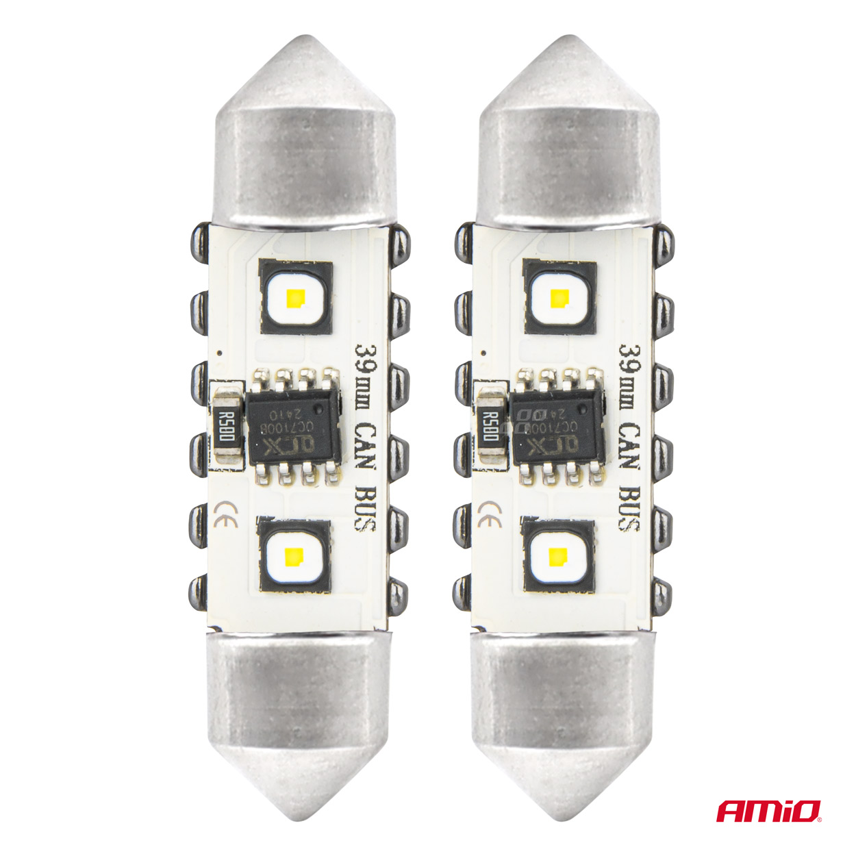 Bombillas LED CANBUS 12SMD Festoon C5W 3838 39mm White 12/24V AMIO-04249 2 Bombillas LED CANBUS 12SMD Festoon C5W 3838 39mm White 12/24V AMIO-04249