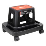 Asiento de trabajo rodante con almacenamiento de herramientas 150 kg AMIO-04269