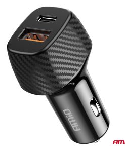 Cargador de coche QC+PD 20W USB-A + USB-C AMIO-04282