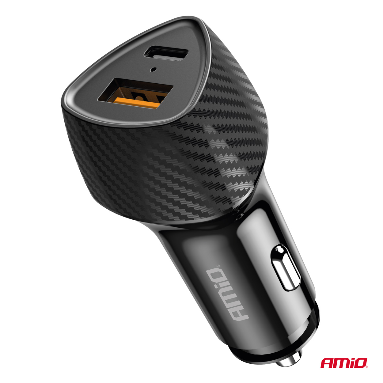Cargador de coche QC+PD 38W USB-A + USB-C AMIO-04283 5 Cargador de coche QC+PD 38W USB-A + USB-C AMIO-04283