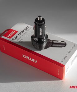 Cargador de coche QC+PD 38W USB-A + USB-C AMIO-04283 8 Cargador de coche QC+PD 38W USB-A + USB-C AMIO-04283