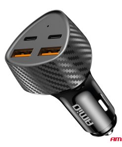 Cargador de coche 50W 2xUSB-A + 2xUSB-C AMIO-04284