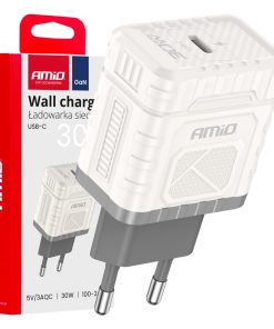 Cargador de pared Quick Charge GaN PD 30W USB-C AMIO-04285