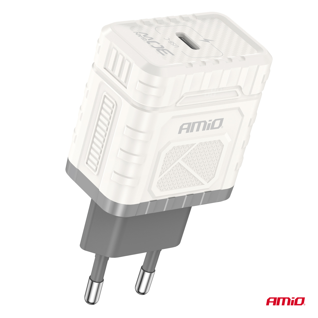 Cargador de pared Quick Charge GaN PD 30W USB-C AMIO-04285 2 Cargador de pared Quick Charge GaN PD 30W USB-C AMIO-04285