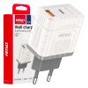 Cargador de pared Quick Charge GaN 30W USB-A + USB-C AMIO-04286