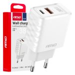 Cargador de pared Cargador Rápido GaN 38W USB-A + USB-C AMIO-04287