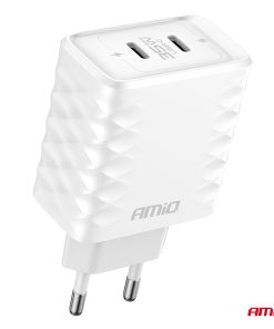 Cargador de pared Cargador Rápido 35W 2xUSB-C AMIO-04288