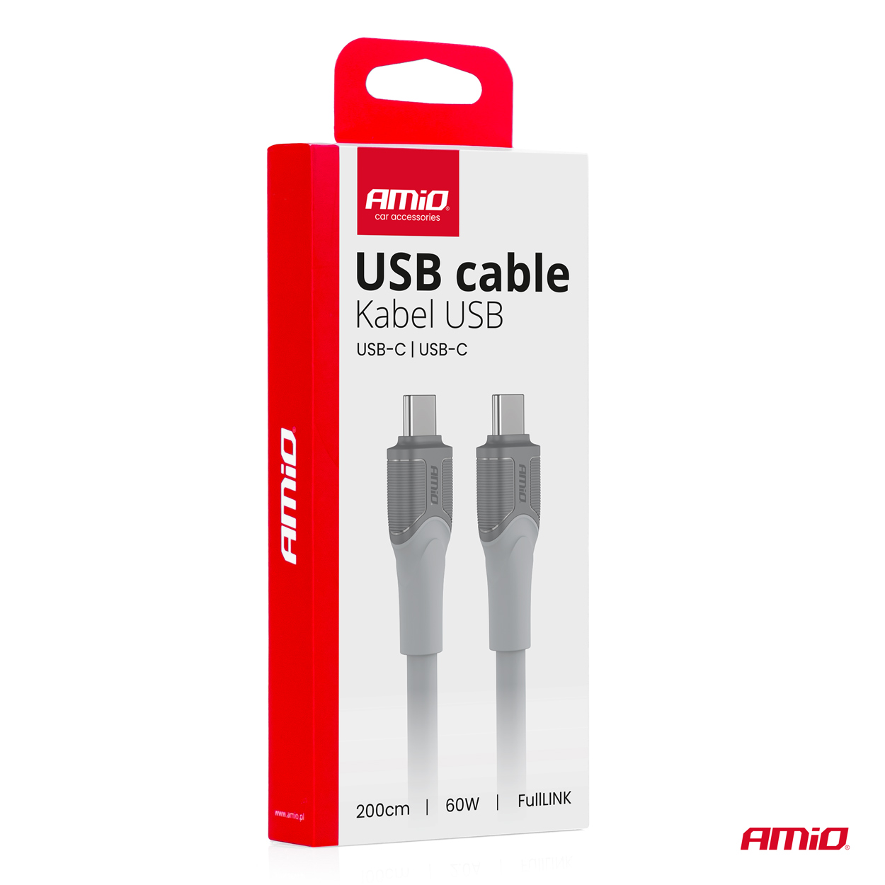 Cable USB-C A TYPE-C 60W 200cm FullLINK modelo X111 AMIO-04292 3 Cable USB-C A TYPE-C 60W 200cm FullLINK modelo X111 AMIO-04292