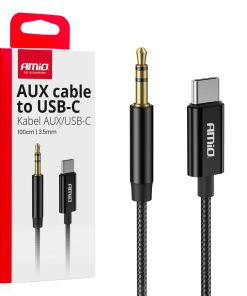 Cable USB-C A TIPO AUX Mini Jack 3.5mm 1m AMIO-04294