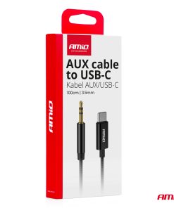 Cable USB-C A TIPO AUX Mini Jack 3.5mm 1m AMIO-04294