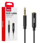 Cable alargador AUX Mini Jack 3.5mm macho a 3.5mm hembra 2m AMIO-04296