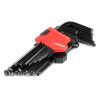 Llaves allen (imbus) CRV negras 13pzs AMIO-04304