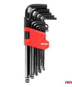 Llaves allen (imbus) CRV negras 13pzs AMIO-04304