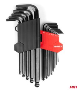 Llaves allen (imbus) CRV negras 13pzs AMIO-04304