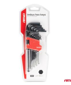 Llaves allen (imbus) CRV negras 13pzs AMIO-04304