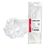 Cintas de sujeción blancas 2,5×200mm 100 unid. AMIO-04307