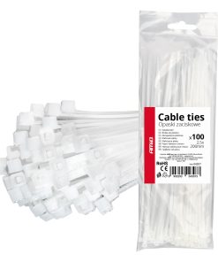 Cintas de sujeción blancas 2,5×200mm 100 unid. AMIO-04307