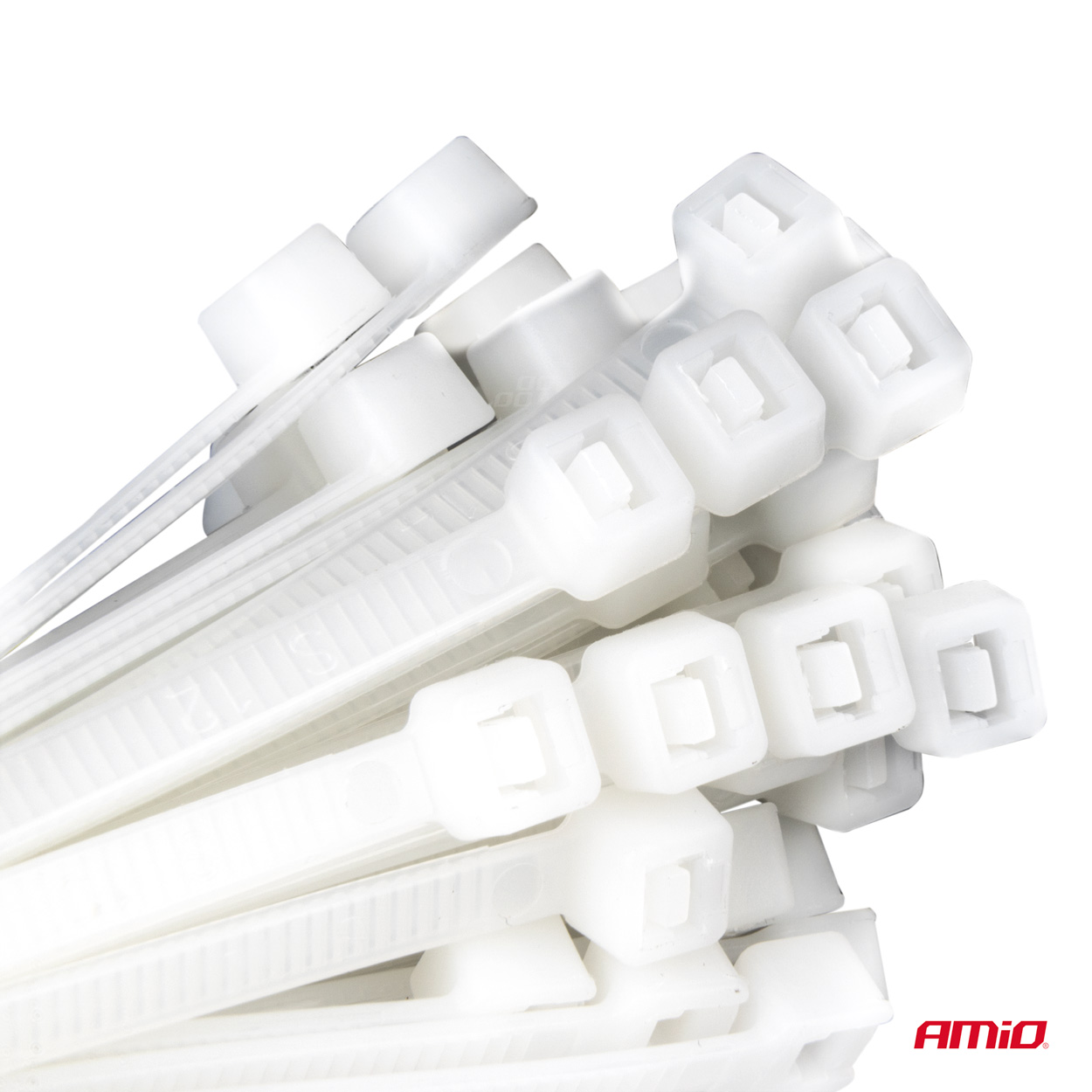 Cintas de sujeción blancas 2,5×200mm 100 unid. AMIO-04307 3 Cintas de sujeción blancas 2,5×200mm 100 unid. AMIO-04307