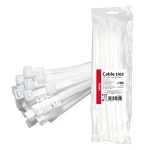 Cintas de sujeción blancas 4,8×300mm 100 unid. AMIO-04311