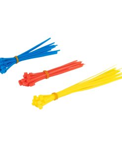Juego de 60 bridas de plástico multicolor. AMIO-04313