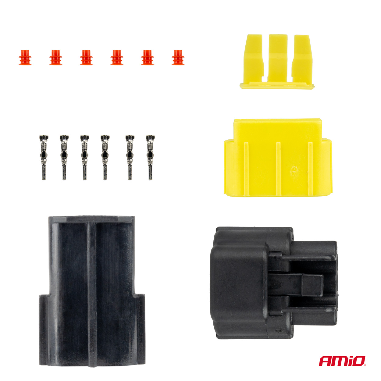 Conector con terminales macho/hembra 3 PIN 2.2mm AMIO-04347 3 Conector con terminales macho/hembra 3 PIN 2.2mm AMIO-04347