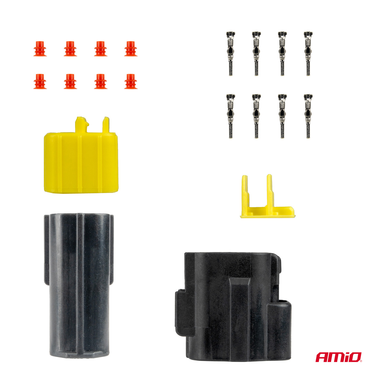 Conector con terminales macho/hembra 4 PIN 2.2mm AMIO-04348 3 Conector con terminales macho/hembra 4 PIN 2.2mm AMIO-04348