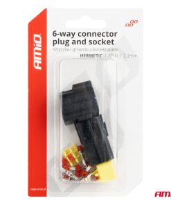 Conector con terminales macho/hembra 6 PIN, 2,2 mm AMIO-04349