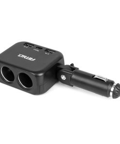 Toma de extensión 2x USB-A 1x USB-C 12V 24V 100W 180° AMIO-04357