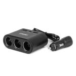 Toma de extensióni 2x USB-A 1x USB-C 12V 24V 120W 70cm AMIO-04361