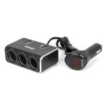 Toma de extensióni 2x USB0A QC3.0 12V 24V 120W 80cm AMIO-04364