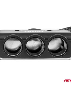 Toma de extensióni 2x USB0A QC3.0 12V 24V 120W 80cm AMIO-04364