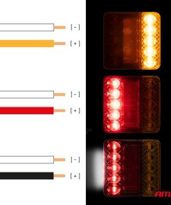 Lámpara LED trasera AMIO-04389 12 Lámpara LED trasera AMIO-04389