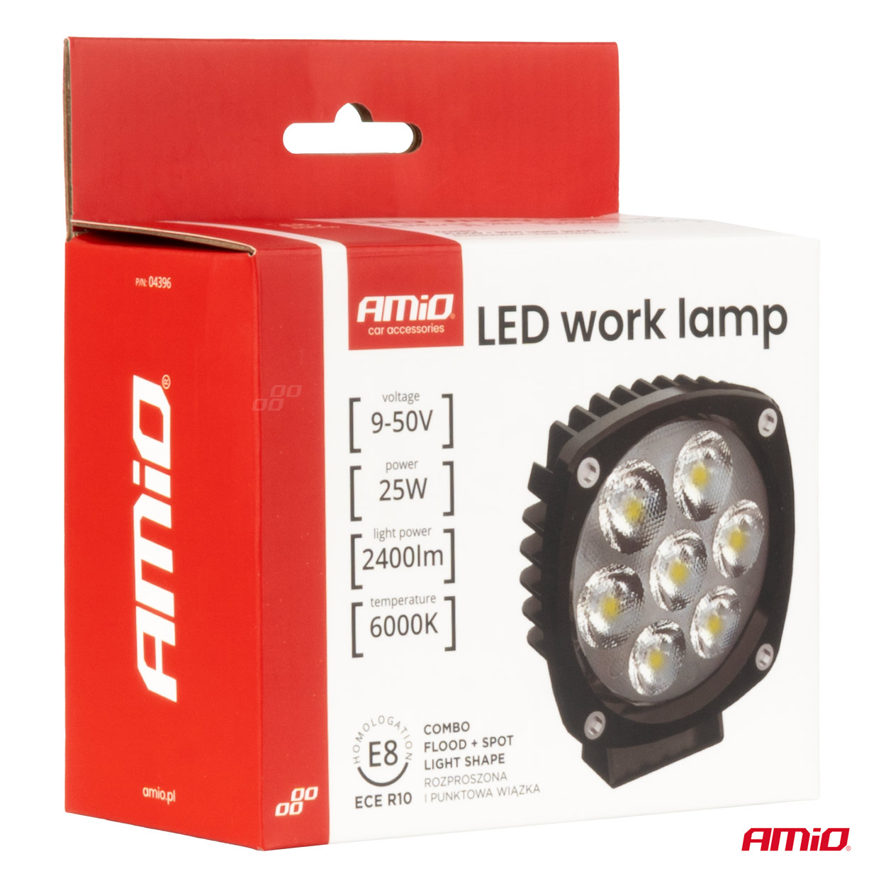 Lámpara de trabajo LED 21W COMBO 12V 24V AMIO-04396 8 Lámpara de trabajo LED 21W COMBO 12V 24V AMIO-04396
