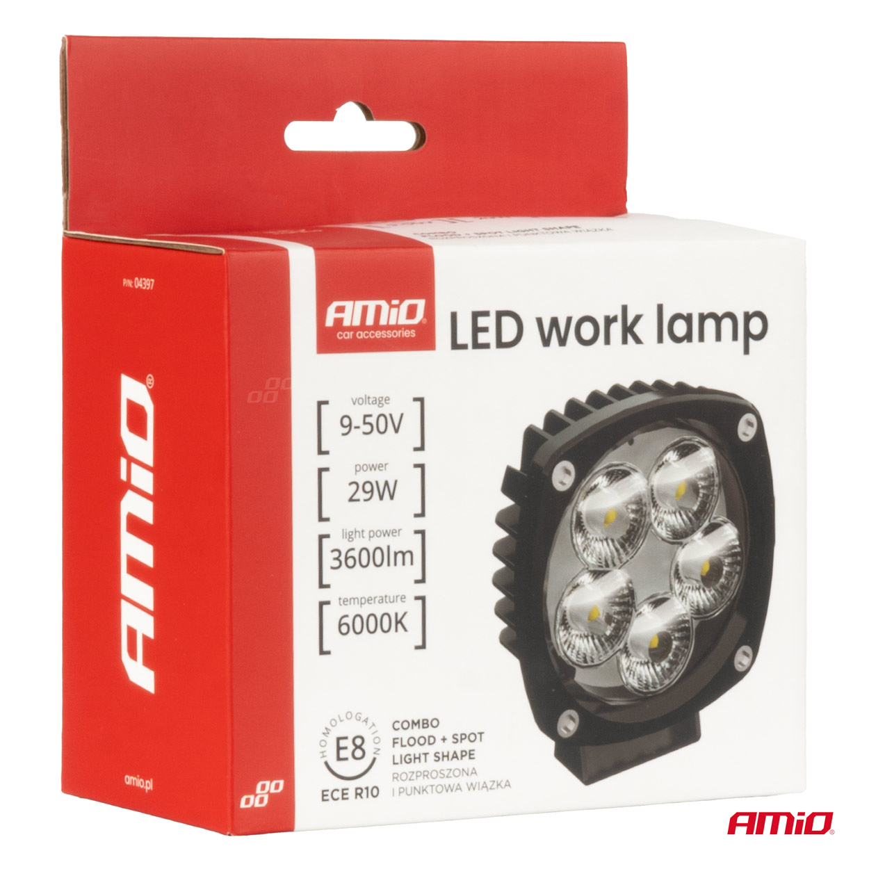 Lámpara de trabajo 29W COMBO 12 V 24 V AMIO-04397 8 Lámpara de trabajo 29W COMBO 12 V 24 V AMIO-04397