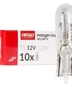 Bombillas halógenas T5 12V 1.2W W2x4.6d white 10 unid. AMIO-04412