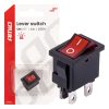 Interruptor de palanca con luz roja 6A 250V AMIO-04439