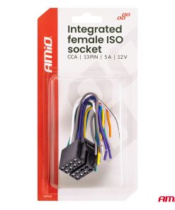 Conector ISO hembra integrado CCA 13 pines 5 A 12 V AMIO-04441 9 Conector ISO hembra integrado CCA 13 pines 5 A 12 V AMIO-04441