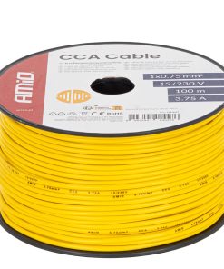 Cable de altavoz unipolar CCA 1x0,75 mm2 100 m 3,75 A 12/230 V AMIO-04447