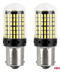 Bombillas LED CANBUS 1156 BA15S P21W R10W R5W 4SMD 1860 Blanco 12V 24V AMIO-04252