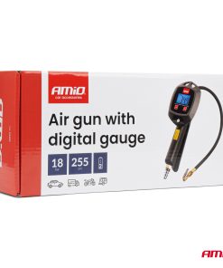Pistola de inflado con manómetro digital 18 bar AMIO-04482