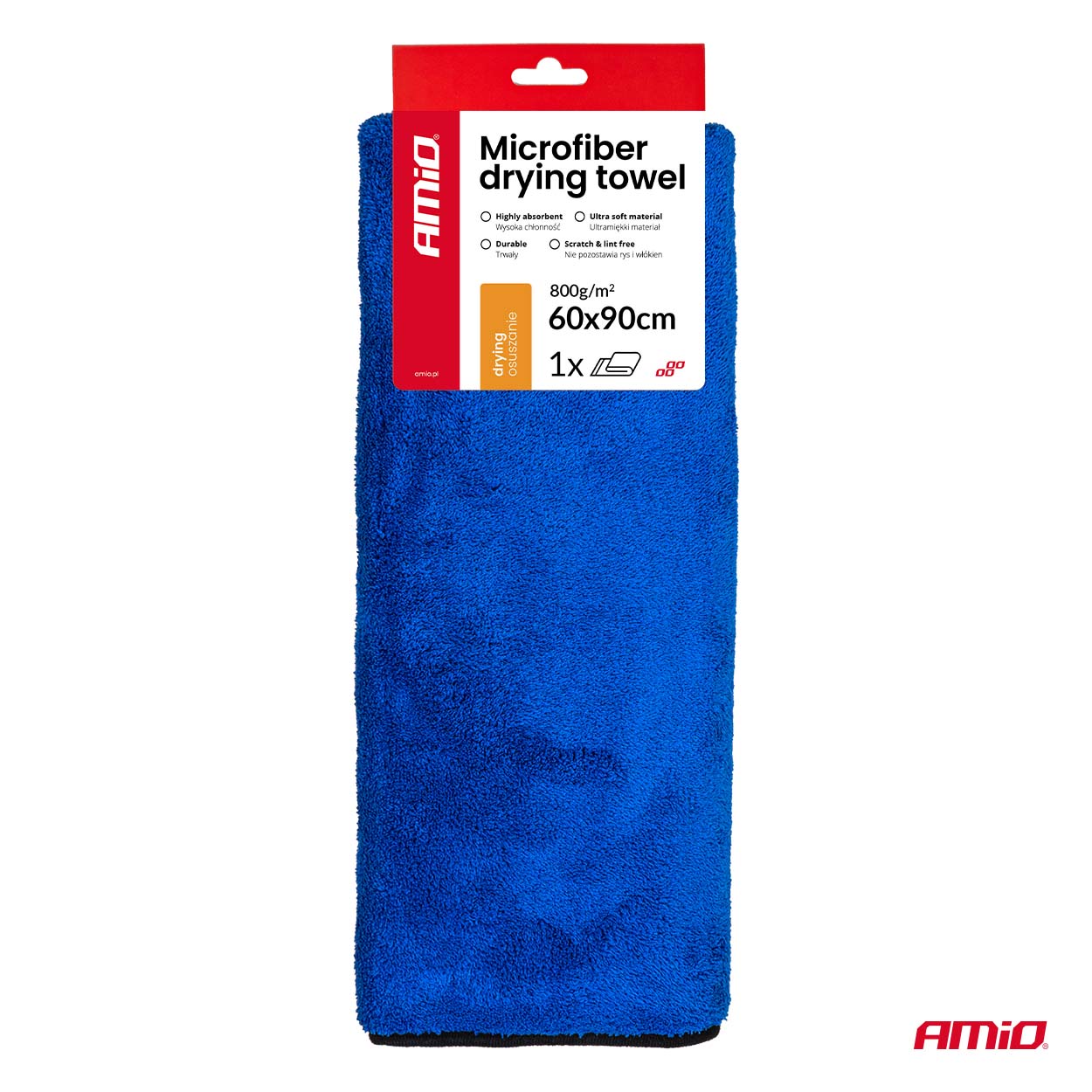 Toalla de secado de microfibra 800gsm 60x90cm AMIO-04488 8 Toalla de secado de microfibra 800gsm 60x90cm AMIO-04488