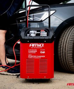 Arrancador de coche con función de cargador de batería máx. 40 A 12 V 24 V arranque 300 A AMIO-04500